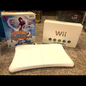 Never been used Wii Sports and Dance Revolution